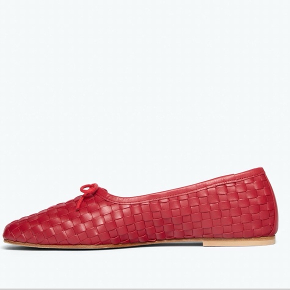 EUC Freda Salvador Jada Square Toe Ballet Flats in Red Size 10 - Picture 5 of 16